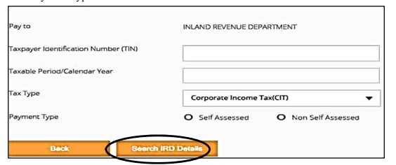 Search IRD Details